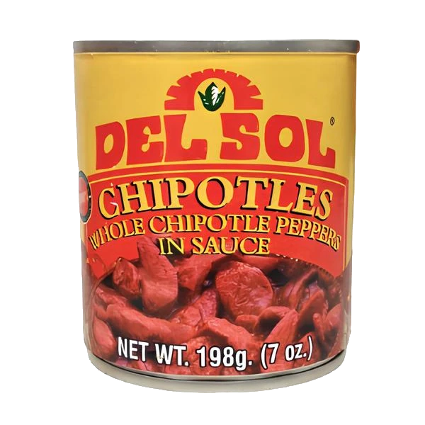 Del Sol - Chipotles Whole Chipotle Peppers in Sauce 198g